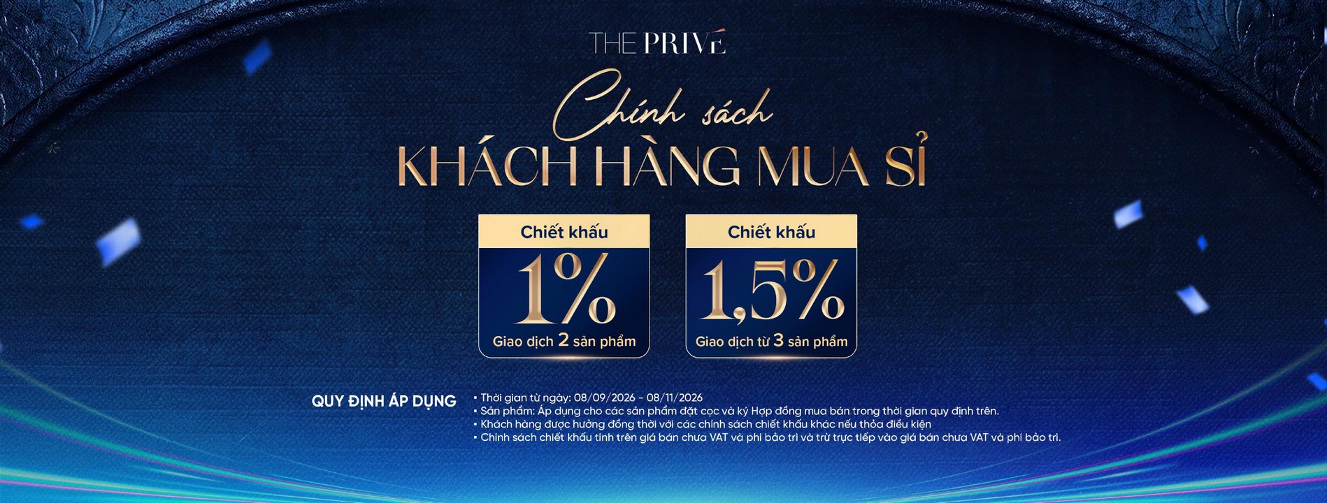 CHÍNH SÁCH ƯU ĐÃI, CHÍNH SÁCH BÁN HÀNG, GIÁ BÁN, BẢNG GIÁ, THE PRIVE, PTTT, CHIẾT KHẤU, DUPLEX, PENTHOUSE,