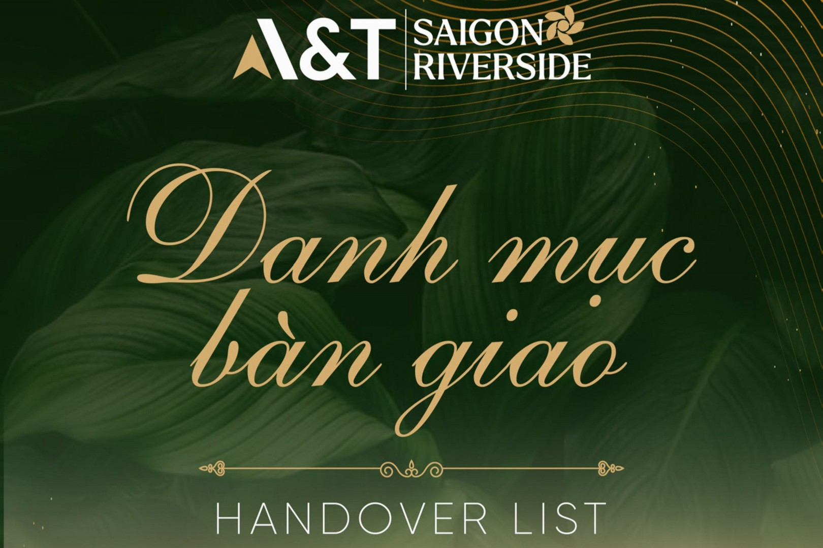 DANH MỤC VẬT LIỆU BÀN GIAO AT SAIGON RIVERSDIE, DANH MỤC BÀN GIAO AT SAIGON RIVERSIDE, VẬT LIỆU BÀN GIAO AT SAIGON RIVERSIDE, HANDOVER LIST,
