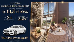 THE PRIVE, DUPLEX, SKY DUPLEX, GARDEN DUPLEX, PENTHOUSE, CĂN HỘ THÔNG TẦNG, TƯ GIA SÂN VƯỜN, TƯ GIA TRÊN KHÔNG, BOOKING DUPLEX, DUPLEX THE PRIVE